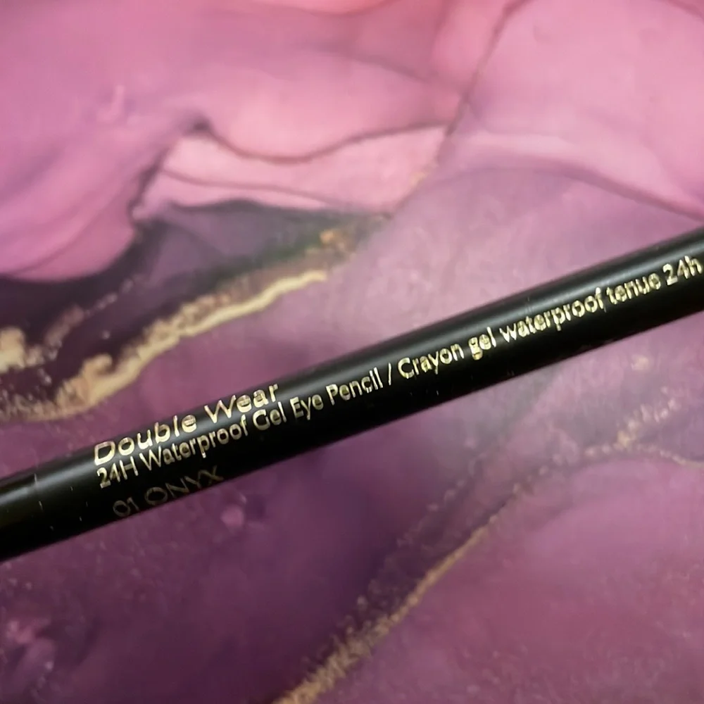 ESTEE LAUDER Double Wear 24 Hour Waterproof Gel Eye Pencil 01 Onyx 0.4 oz. NEW